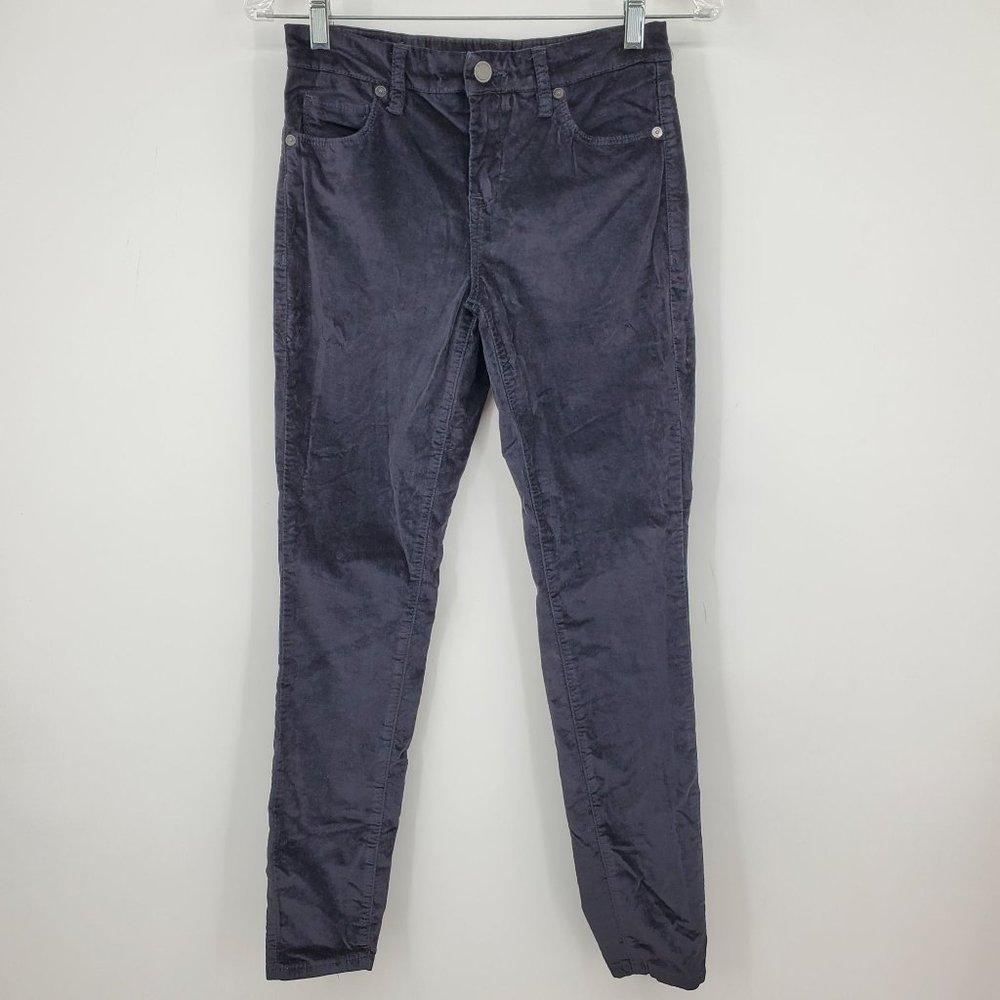 Blank NYC Velveteen Dark Mid Rise Skinny Velvety Pants Size 25